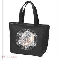 Metatron Cube Sacred Geometry Spiritual Yoga Tote Bag thumb 3