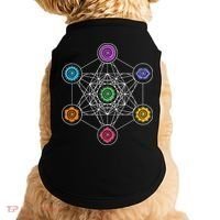 Metatrons Cube Sacred Geometry Lotus Chakra Yoga Symbol 4D Doggie Tank thumb 0