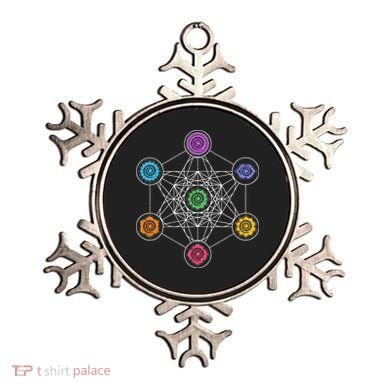 Metatrons Cube Sacred Geometry Lotus Chakra Yoga Symbol 4D Ornament