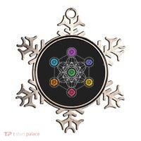 Metatrons Cube Sacred Geometry Lotus Chakra Yoga Symbol 4D Ornament thumb 0