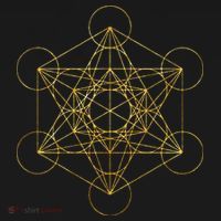 Metatrons Cube Sacred Geometry Yoga Pray USA-Made Doggie Bandana thumb 2
