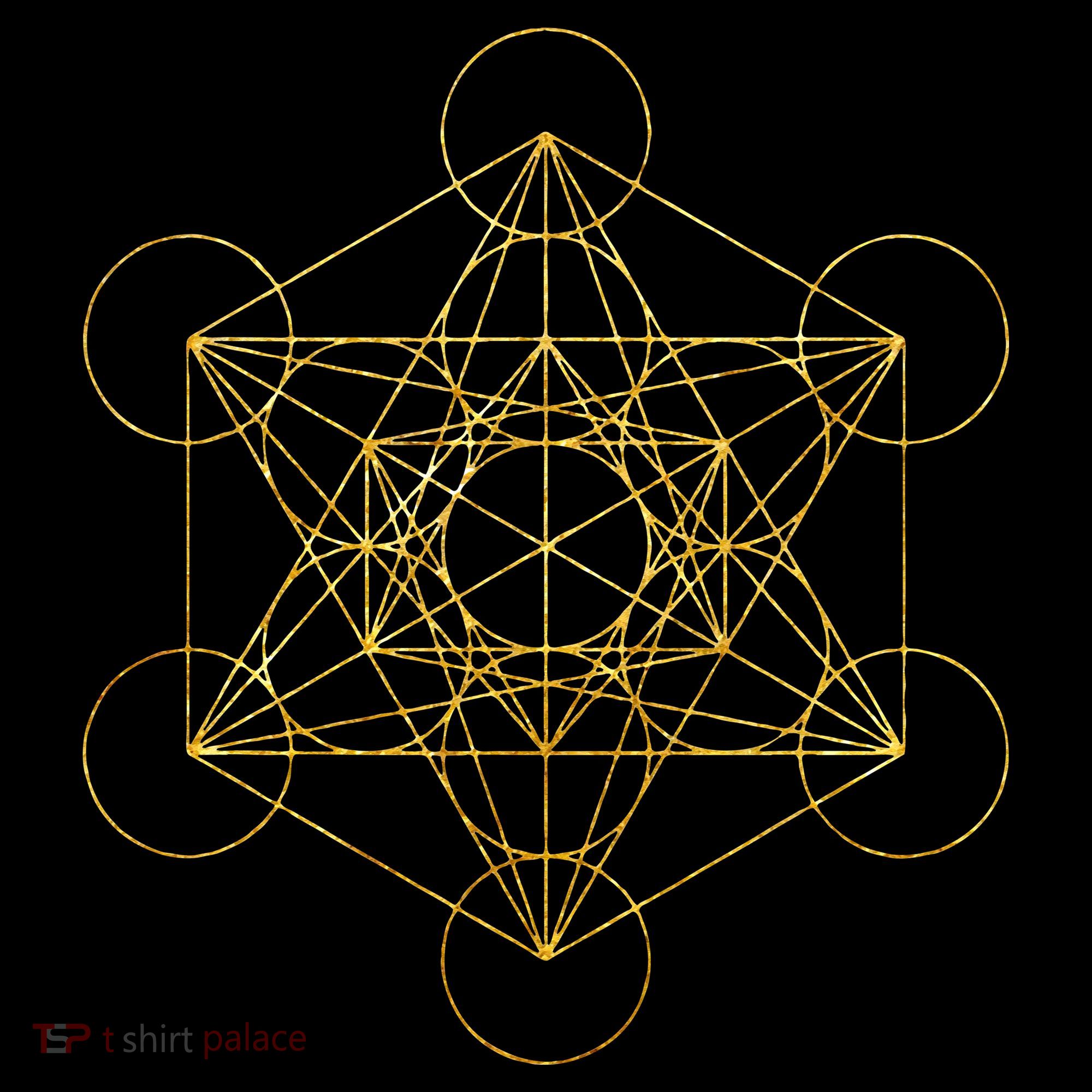 Metatrons Cube Sacred Geometry Yoga Pray Backpack