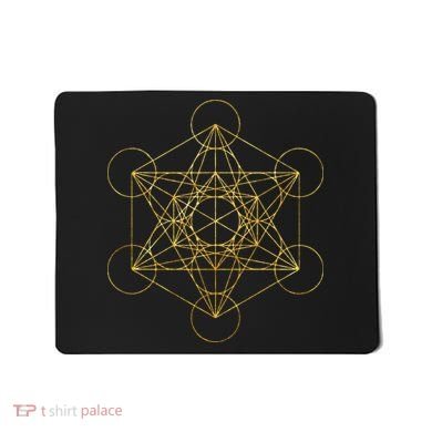 Metatrons Cube Sacred Geometry Yoga Pray Mousepad