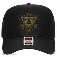 Metatrons Cube Sacred Geometry Yoga Pray Hat thumb 0