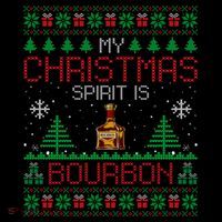 My Christmas Spirit Is Bourbon Bourbon Ugly Christmas Gift Coffee Mug thumb 5