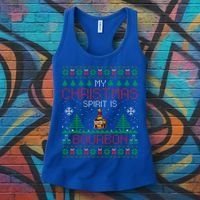 My Christmas Spirit Is Bourbon Bourbon Ugly Christmas Gift Women's Tank Top thumb 3