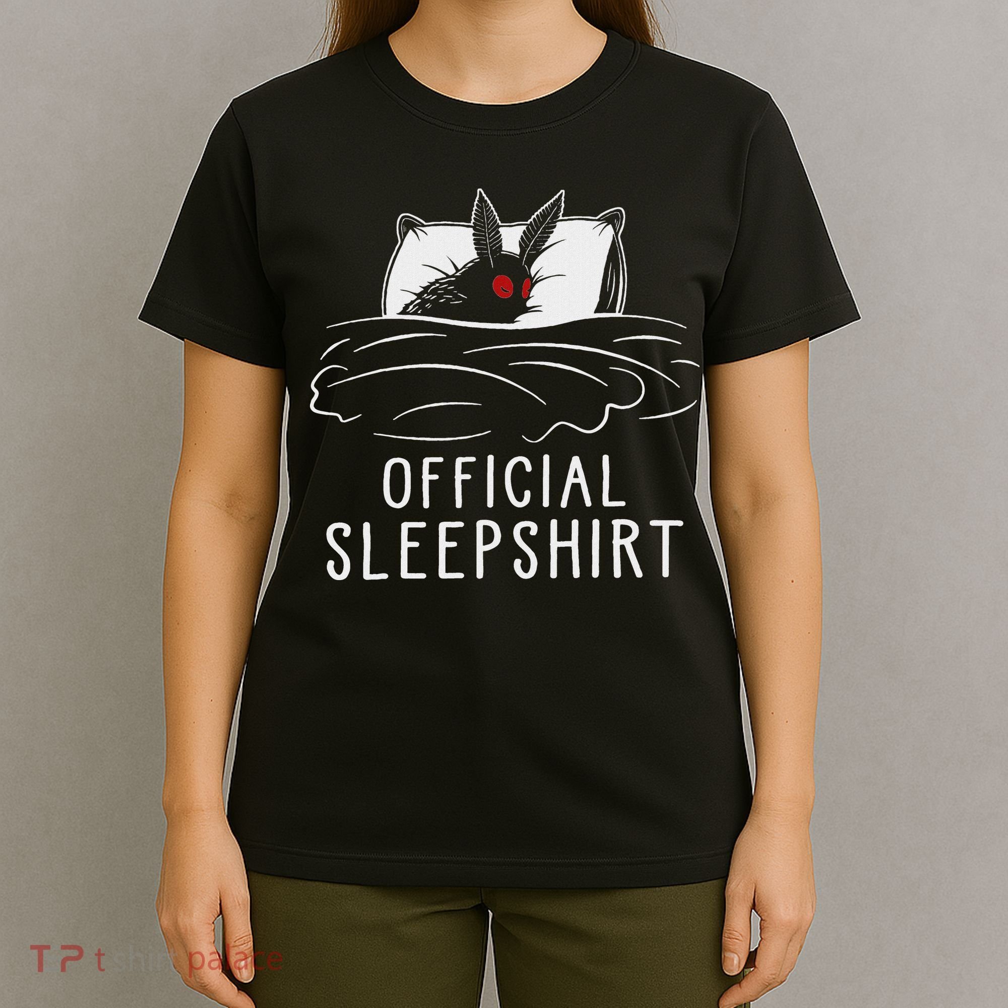 Mothman Cryptid Sleep T-Shirt