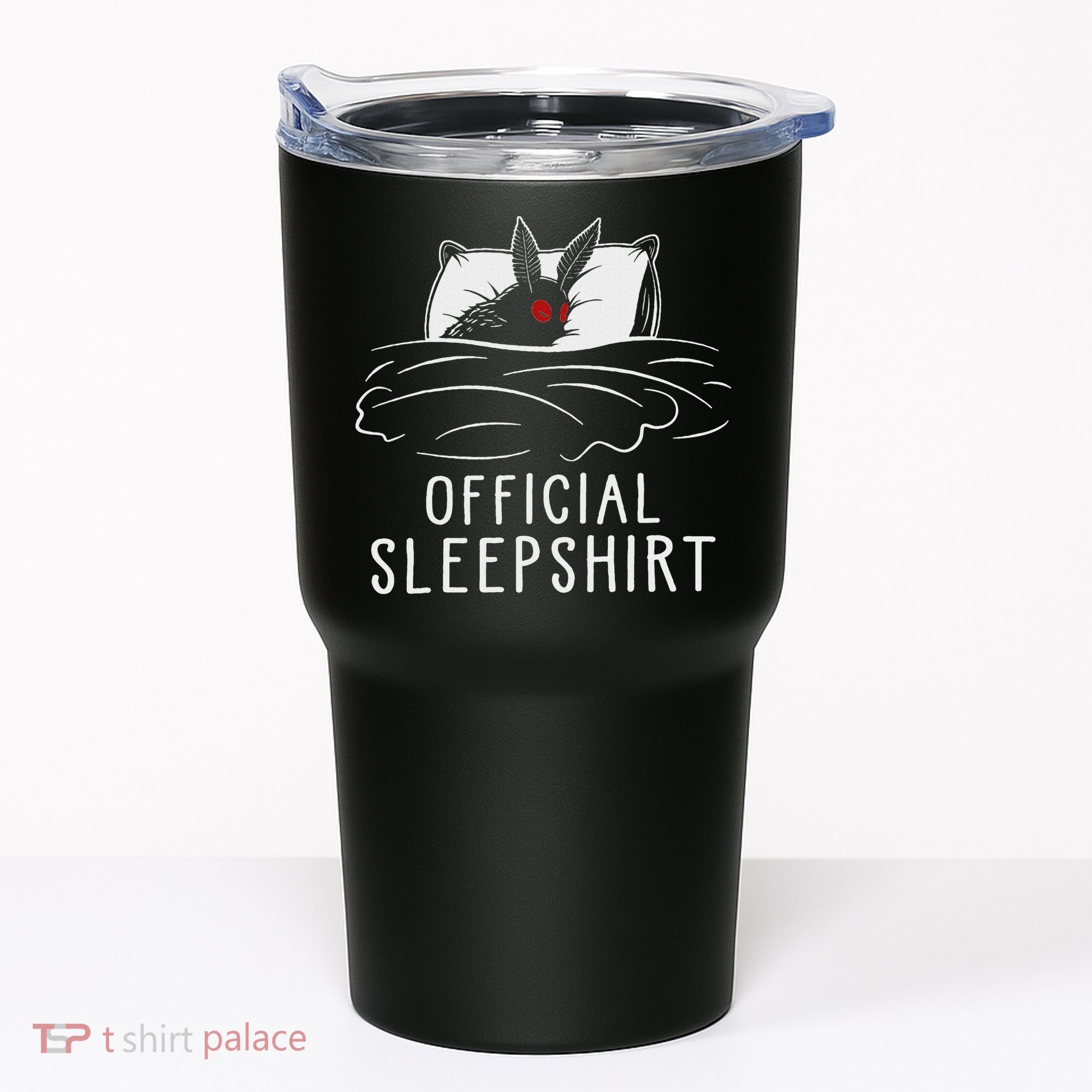 Mothman Cryptid Sleep Tumbler