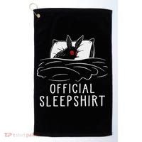Mothman Cryptid Sleep Golf Towel thumb 0