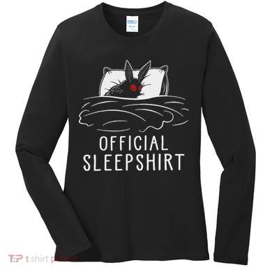 Mothman Cryptid Sleep Women's Long Sleeve Shirt