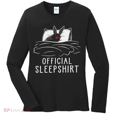 Mothman Cryptid Sleep Women's Long Sleeve Shirt