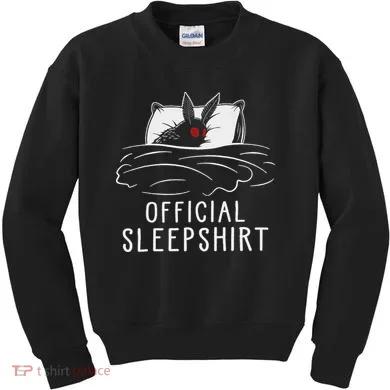 Mothman Cryptid Sleep Kids Sweatshirt