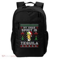 My Christmas Spirit Is Tequila Mexican Ugly Christmas Gift Backpack thumb 0