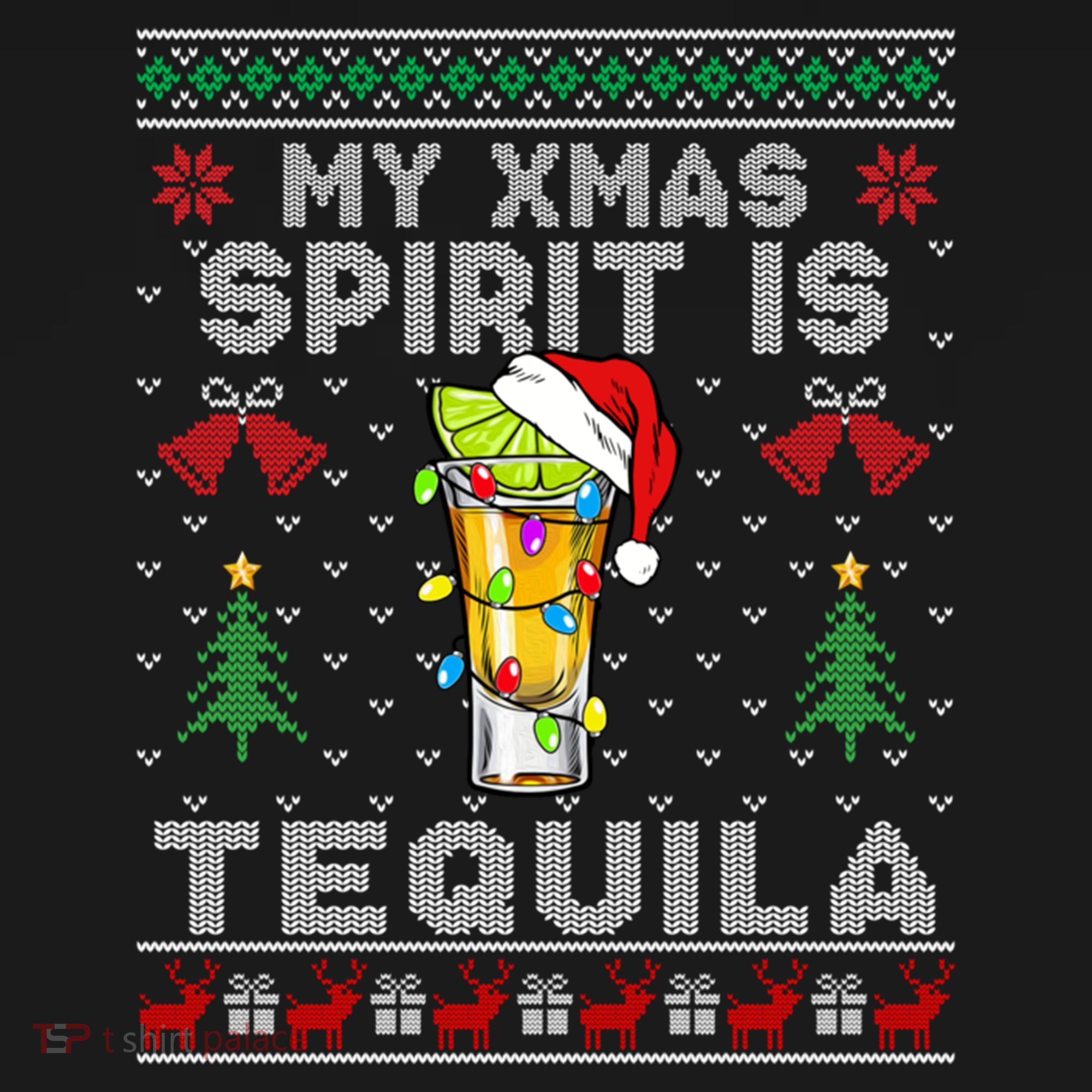 My Christmas Spirit Is Tequila Mexican Ugly Christmas Gift Ornament