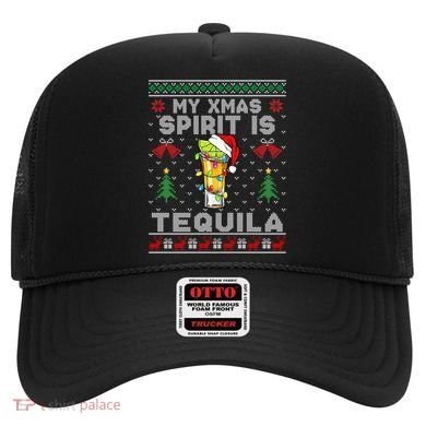 My Christmas Spirit Is Tequila Mexican Ugly Christmas Gift Hat