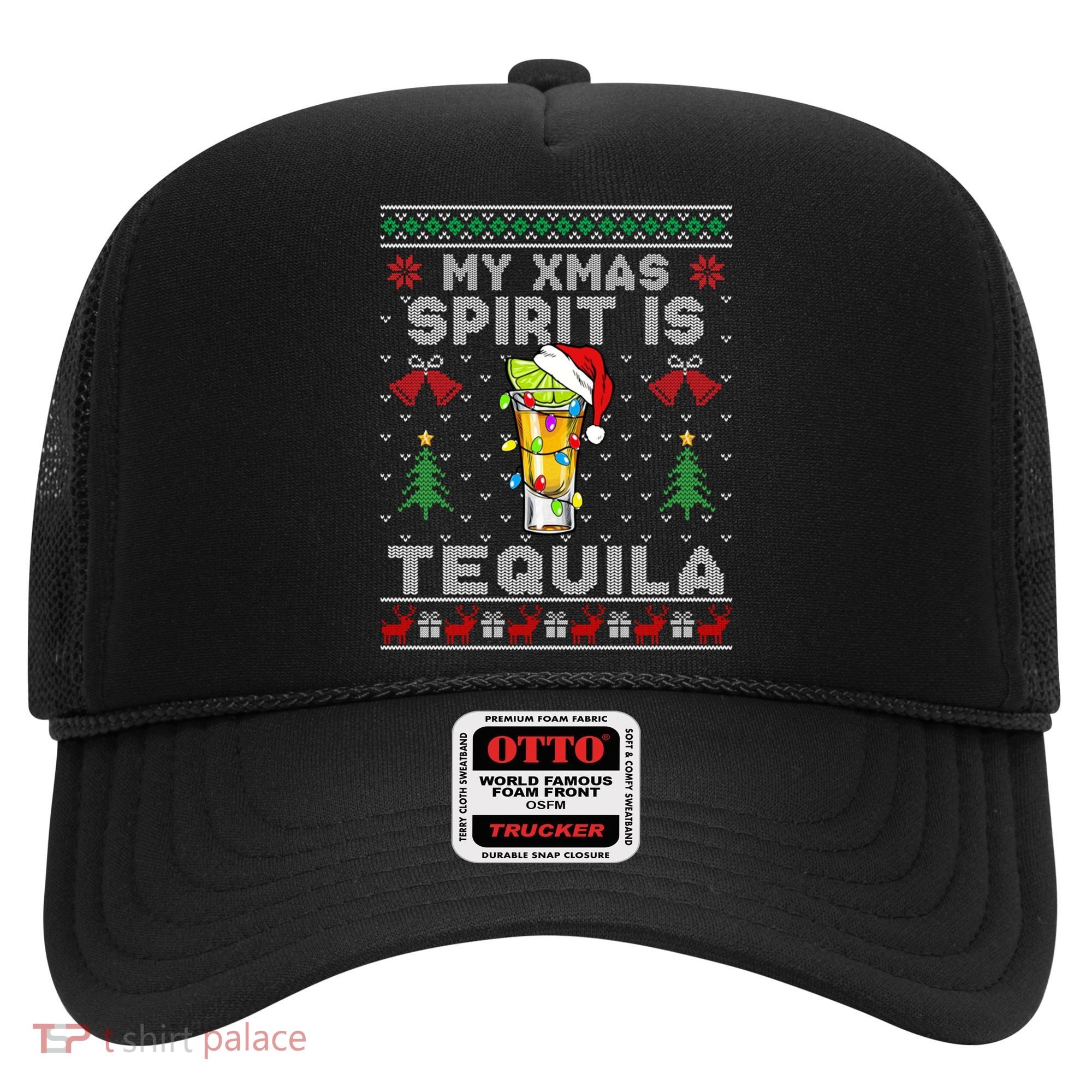 My Christmas Spirit Is Tequila Mexican Ugly Christmas Gift Hat