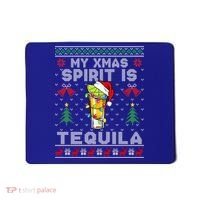 My Christmas Spirit Is Tequila Mexican Ugly Christmas Gift Mousepad thumb 0