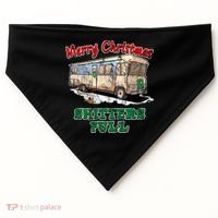 Christmas Vacation, Merry Christmas Shitters Full, Christmas Ugly USA-Made Doggie Bandana thumb 0