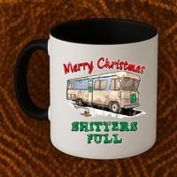 Christmas Vacation, Merry Christmas Shitters Full, Christmas Ugly Coffee Mug thumb 2