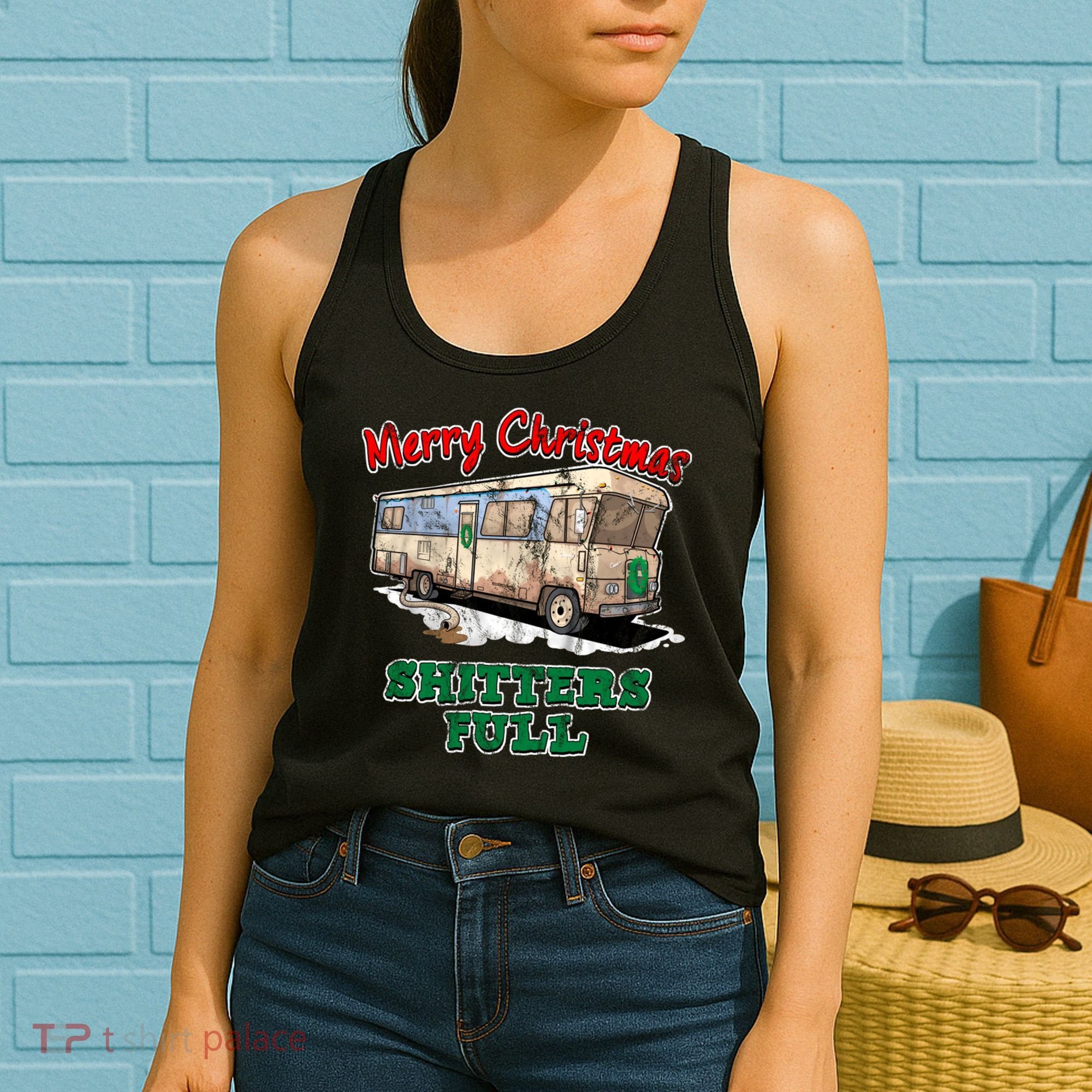 Christmas Vacation, Merry Christmas Shitters Full, Christmas Ugly Women's Tank Top