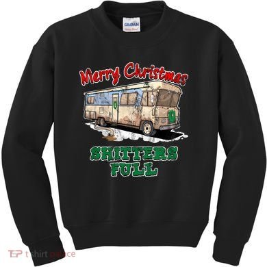 Christmas Vacation, Merry Christmas Shitters Full, Christmas Ugly Kids Sweatshirt