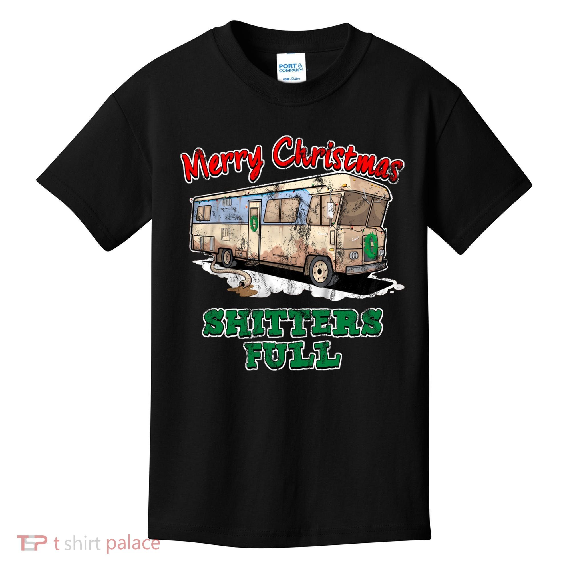 Christmas Vacation, Merry Christmas Shitters Full, Christmas Ugly Kids T-Shirt