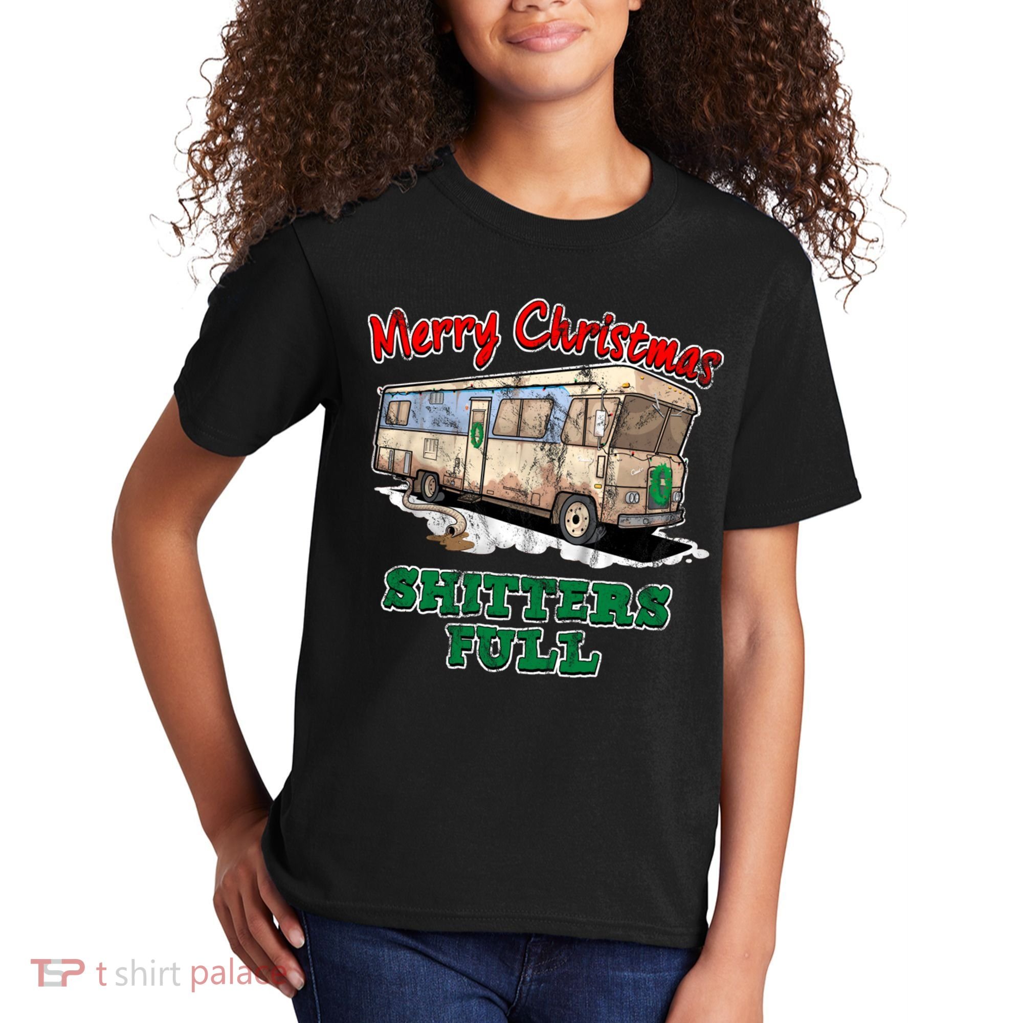 Christmas Vacation, Merry Christmas Shitters Full, Christmas Ugly Kids T-Shirt