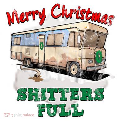 Christmas Vacation, Merry Christmas Shitters Full, Christmas Ugly Ceramic Ornament