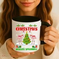 My Christmas Spirit Is Roseate Spoonbill Wearing Santa Hat Gift Coffee Mug thumb 3