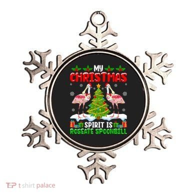 My Christmas Spirit Is Roseate Spoonbill Wearing Santa Hat Gift Ornament