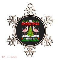 My Christmas Spirit Is Roseate Spoonbill Wearing Santa Hat Gift Ornament thumb 0