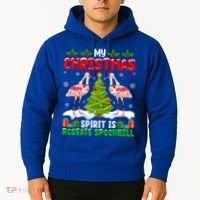 My Christmas Spirit Is Roseate Spoonbill Wearing Santa Hat Gift Hoodie thumb 2