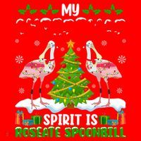 My Christmas Spirit Is Roseate Spoonbill Wearing Santa Hat Gift Santa Hat thumb 1