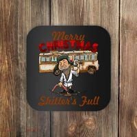 Merry Christmas Shitters Full Ugly Coaster thumb 0