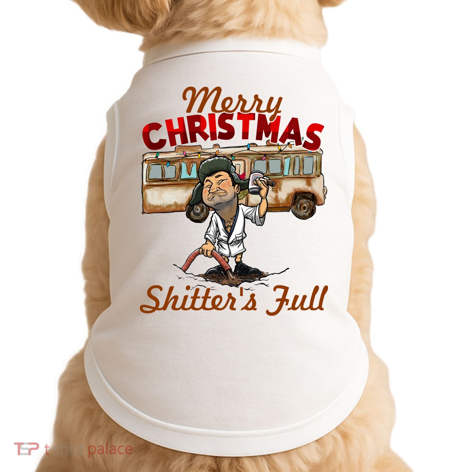 Merry Christmas Shitters Full Ugly Doggie Tank