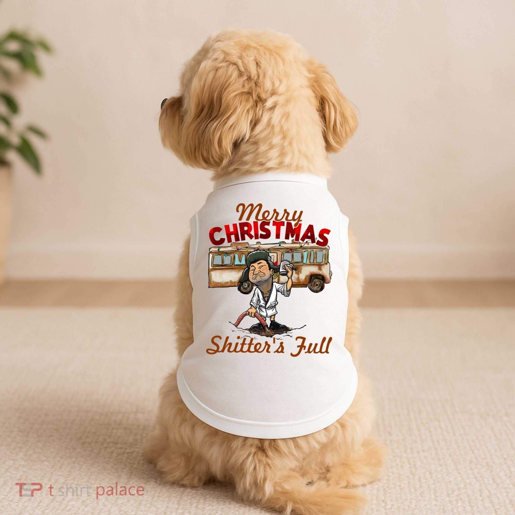 Merry Christmas Shitters Full Ugly Doggie Tank