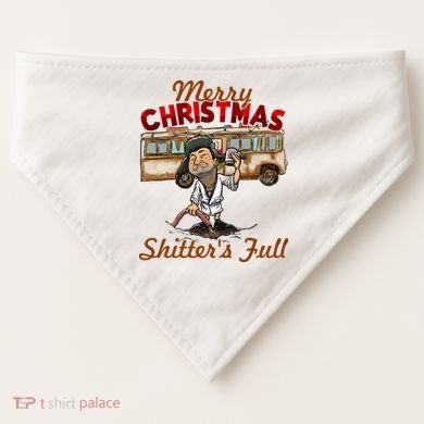 Merry Christmas Shitters Full Ugly USA-Made Doggie Bandana