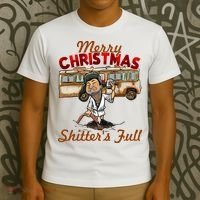 Merry Christmas Shitters Full Ugly T-Shirt thumb 3