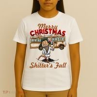 Merry Christmas Shitters Full Ugly T-Shirt thumb 4