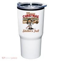 Merry Christmas Shitters Full Ugly Tumbler thumb 0