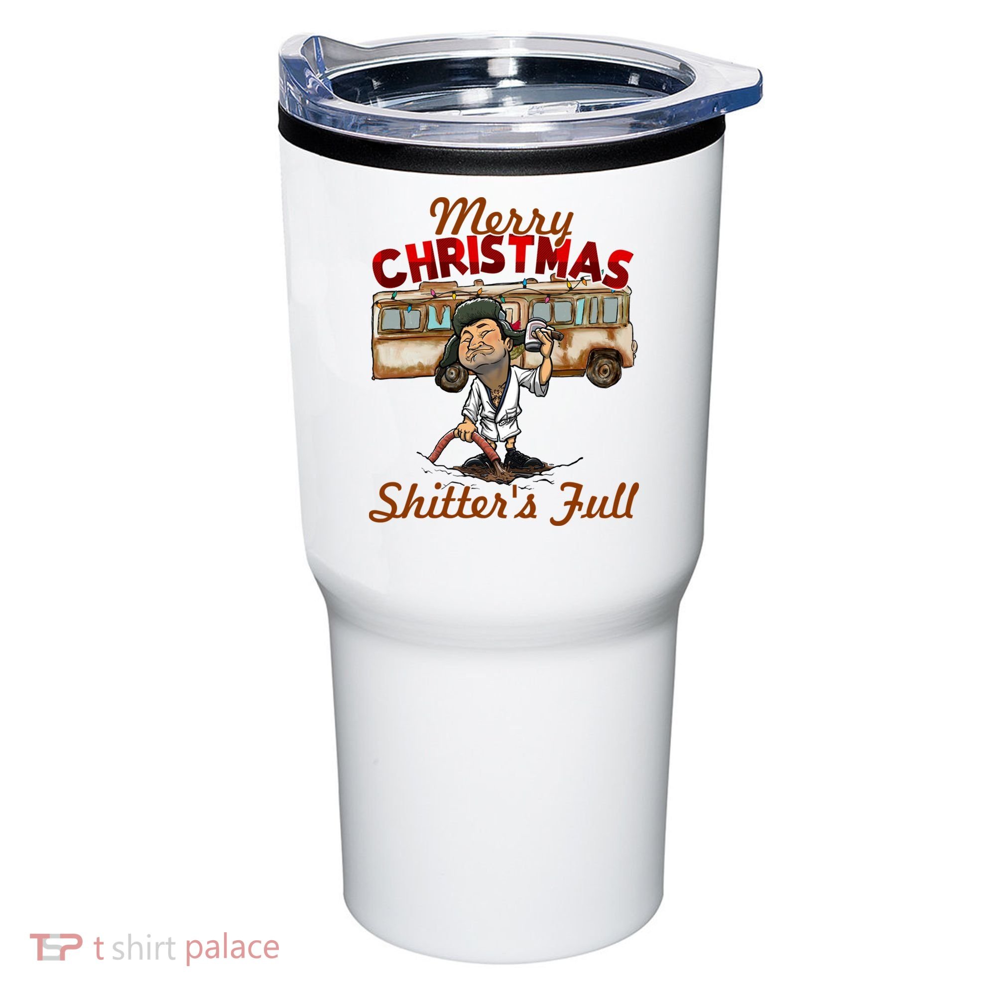 Merry Christmas Shitters Full Ugly Tumbler