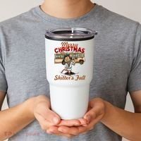 Merry Christmas Shitters Full Ugly Tumbler thumb 2