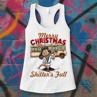 Merry Christmas Shitters Full Ugly Women's Tank Top thumb 3