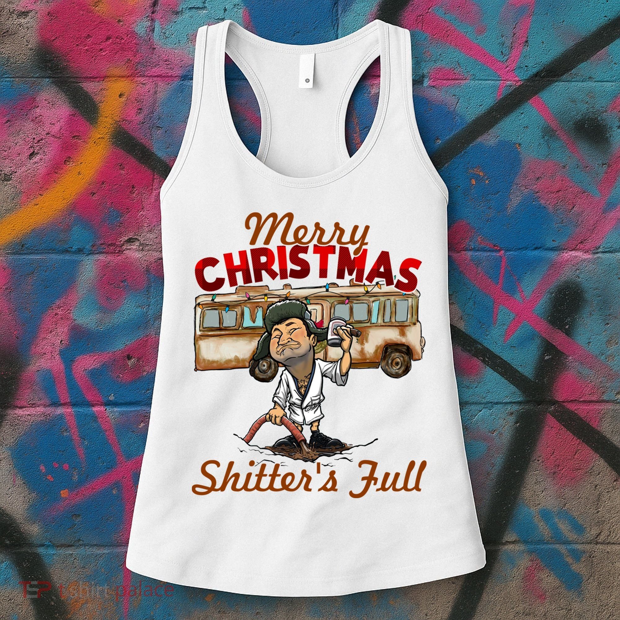 Merry Christmas Shitters Full Ugly Women's Tank Top