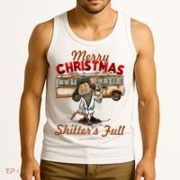 Merry Christmas Shitters Full Ugly Tank Top thumb 3