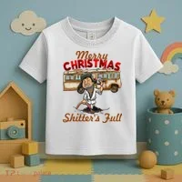 Merry Christmas Shitters Full Ugly Toddler T-Shirt thumb 3