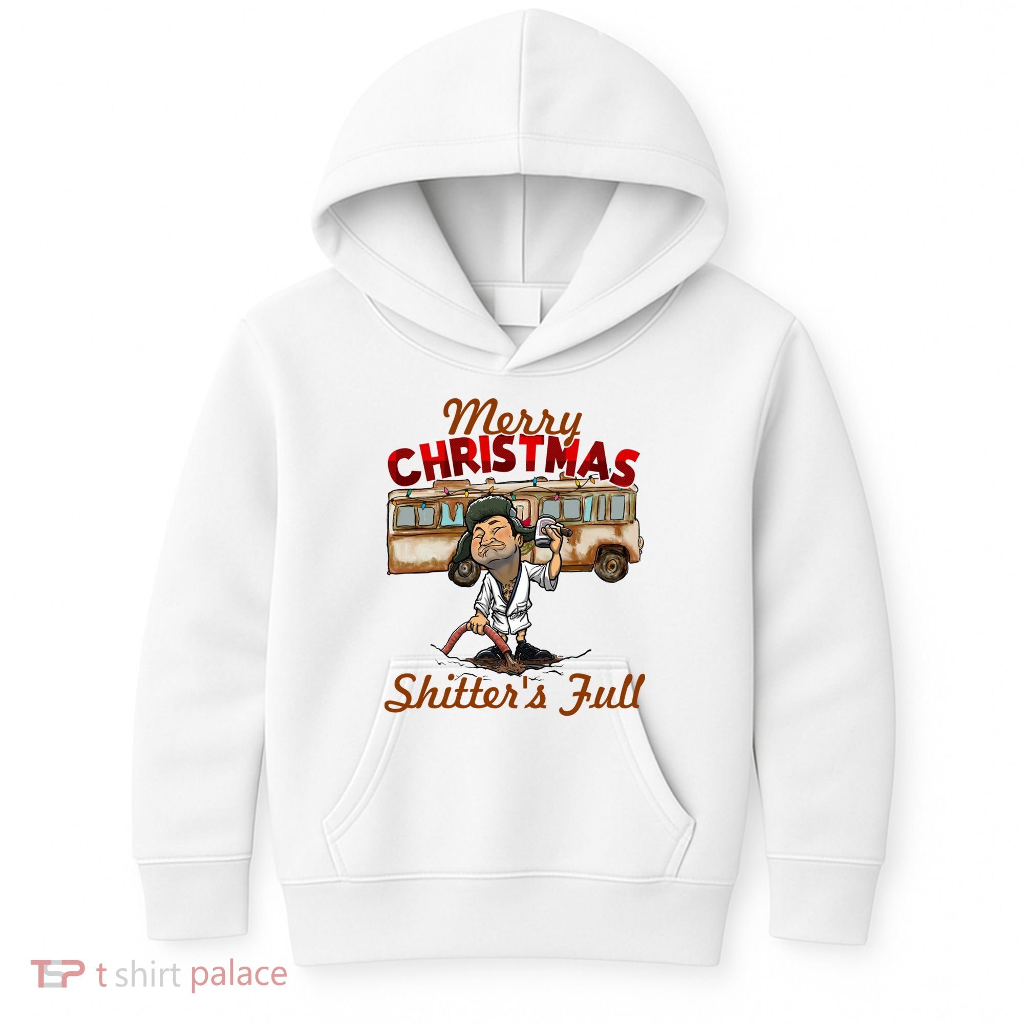 Merry Christmas Shitters Full Ugly Kids Hoodie