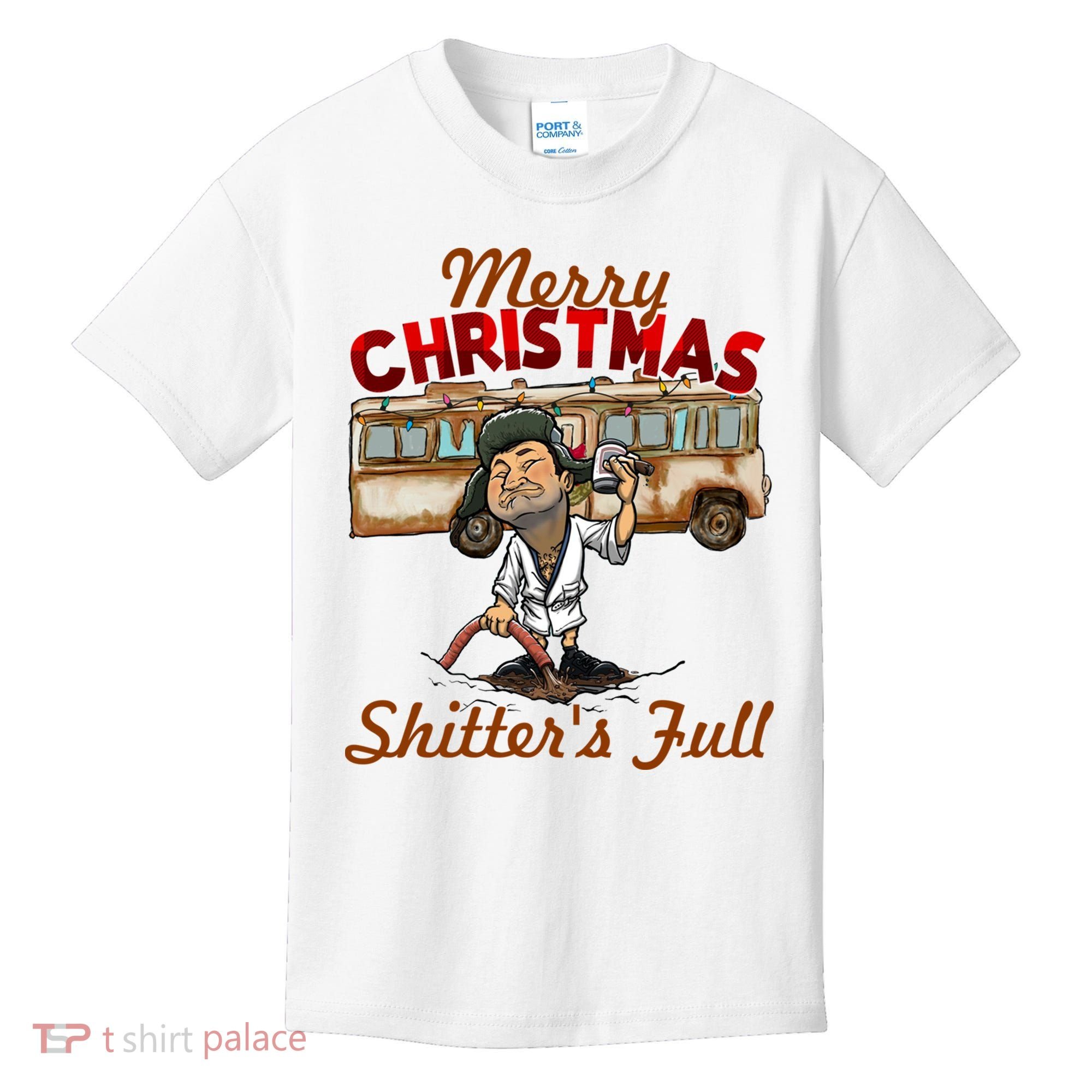 Merry Christmas Shitters Full Ugly Kids T-Shirt