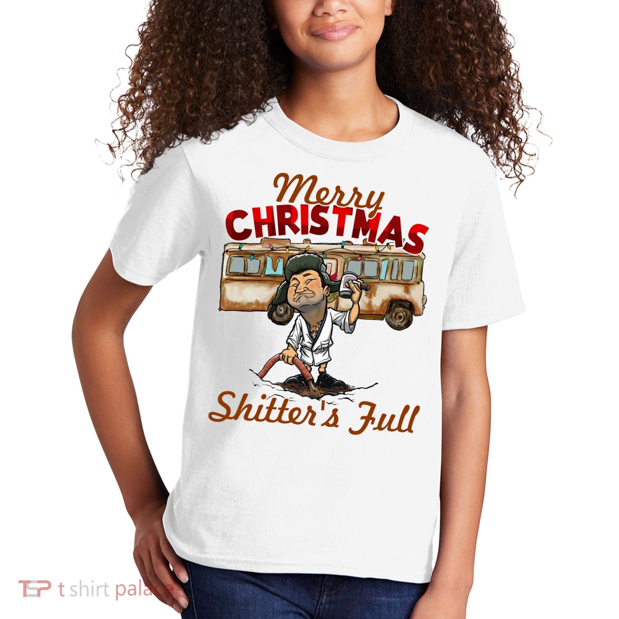 Merry Christmas Shitters Full Ugly Kids T-Shirt