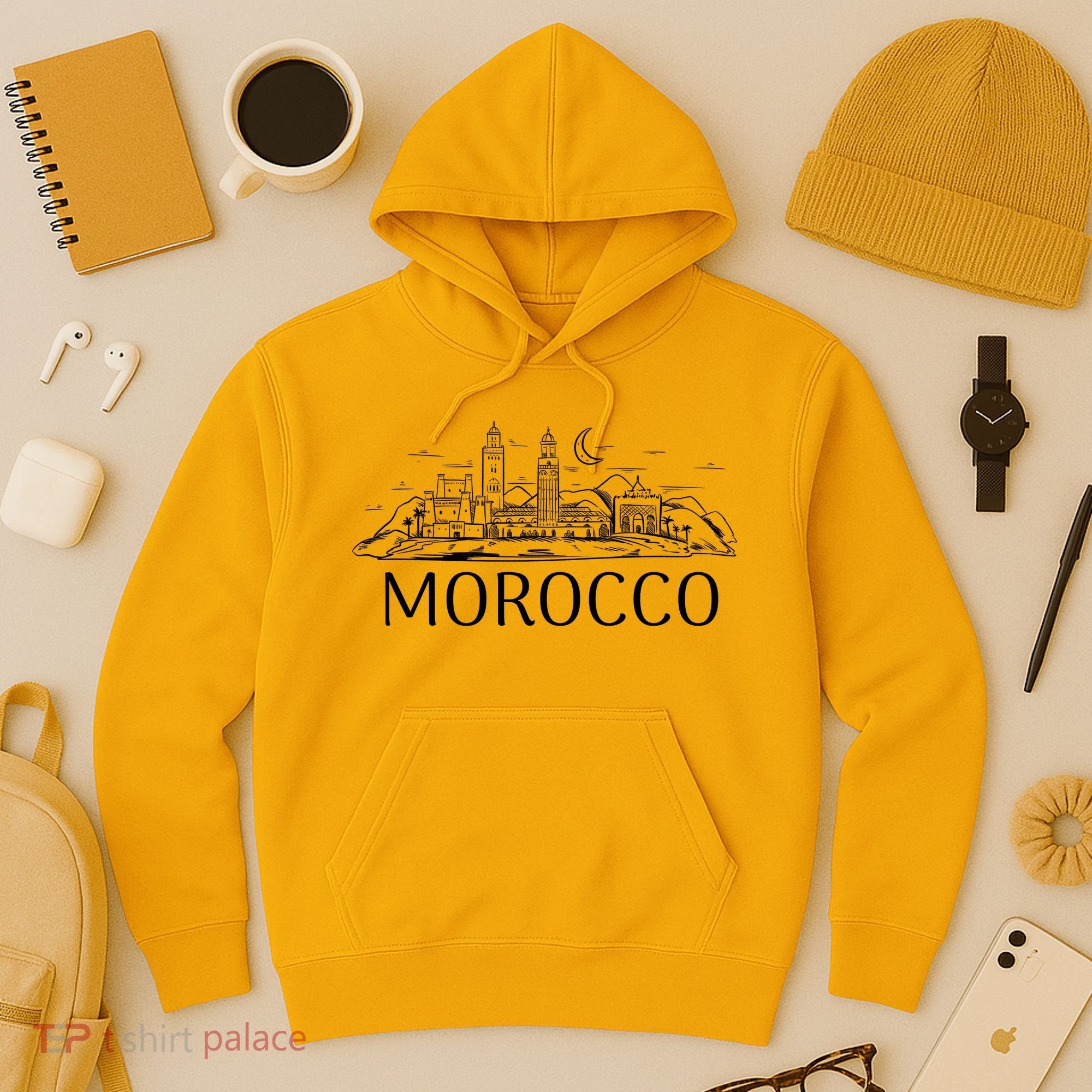Morocco City Skyline Hoodie